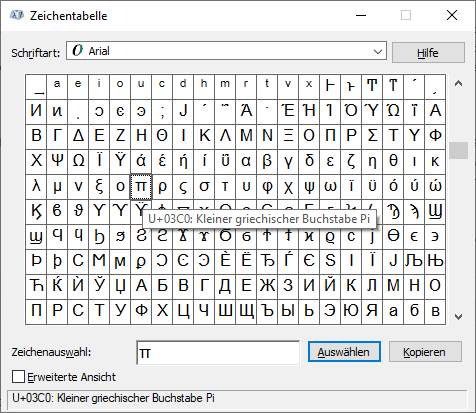 Pi Symbol Mit Tastatur Und Tastenkombination P Faszination In Ziffern